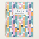 Add Your Name | Abstract Watercolor Shape Pattern Planner