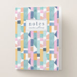 Add Your Name | Abstract Watercolor Shape Pattern Pocket Folder