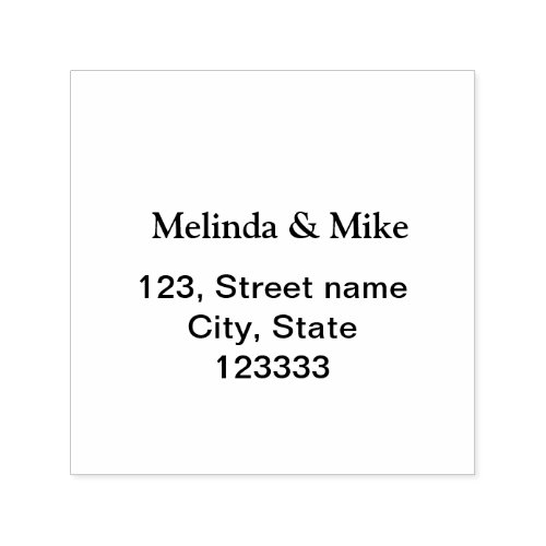 Add your name address City State postal custom sim Self_inking Stamp