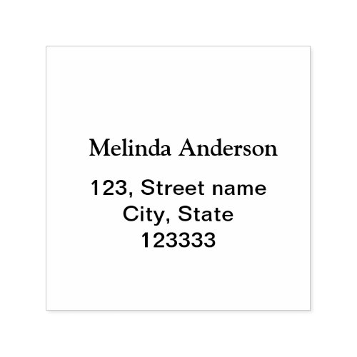 Add your name address City State postal custom sim Self_inking Stamp