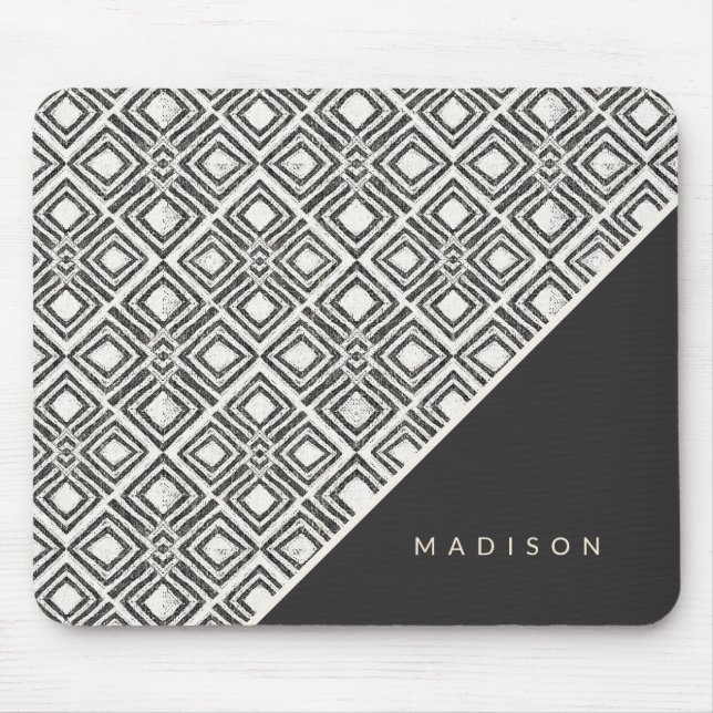 Add Your Name | African Wild Pattern Mouse Pad (Front)