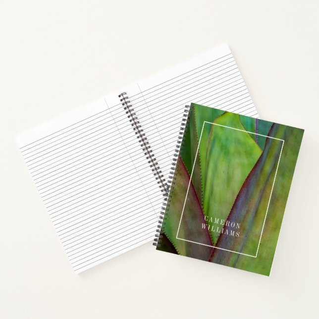 Add Your Name | Agave Plant Detail Notebook (Inside)