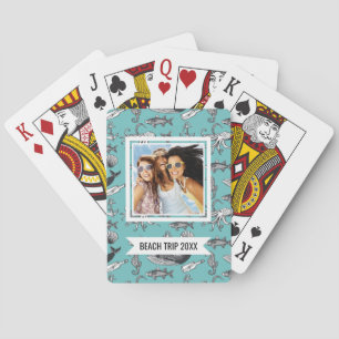 Add Your Name   All Of The Sea Pattern Poker Cards