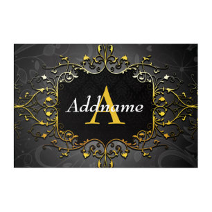 Add your name and initial acrylic print