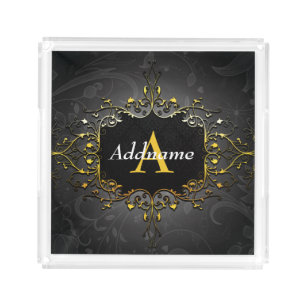 Add your name and initial acrylic tray