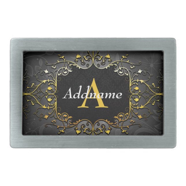 Add your name and initial belt buckle (Front)