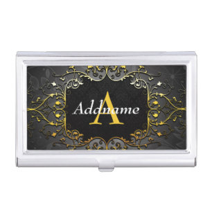 Add your name and initial business card case