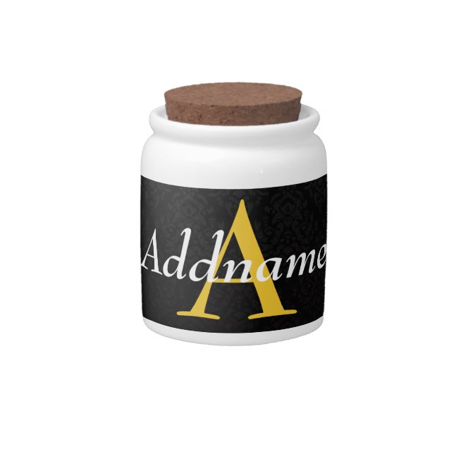 Add your name and initial candy jar (Front)