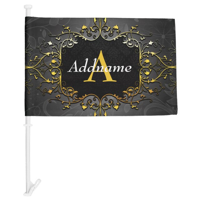 Add your name and initial car flag (Front)