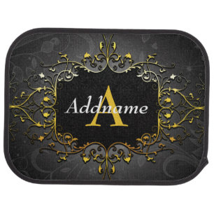 Add your name and initial car floor mat