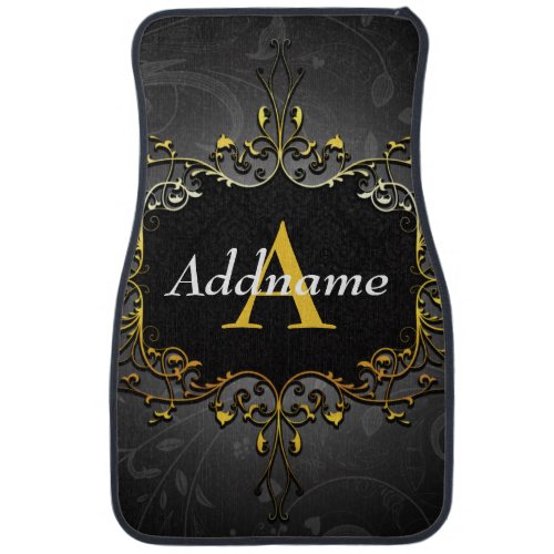 Add your name and initial car floor mat