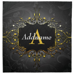 Add your name and initial cloth napkin