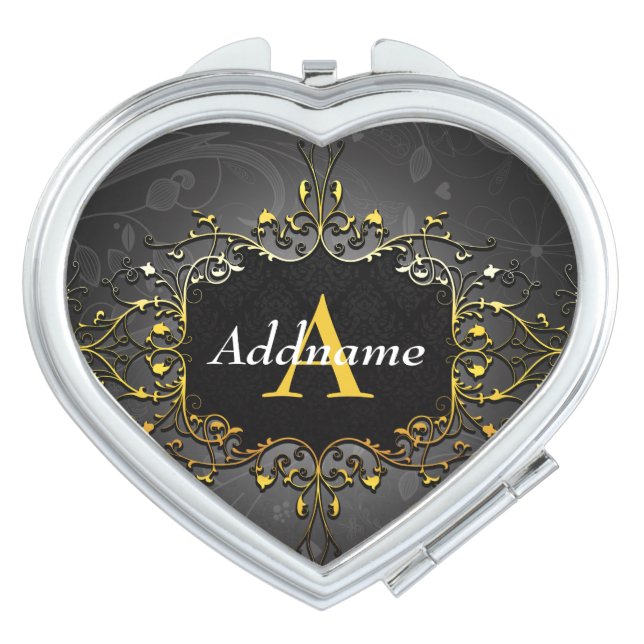 Add your name and initial compact mirror (Front)