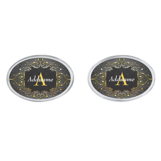 Add your name and initial cufflinks (Front)