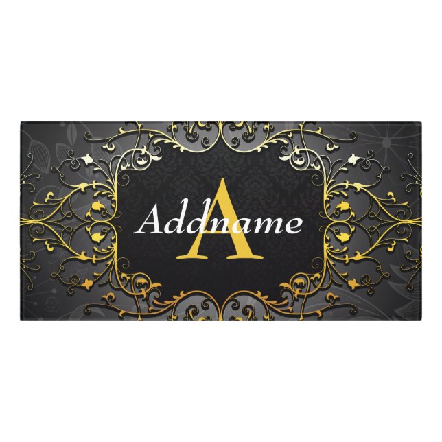 Add your name and initial door sign (Classic Front)