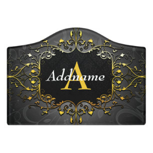 Add your name and initial door sign
