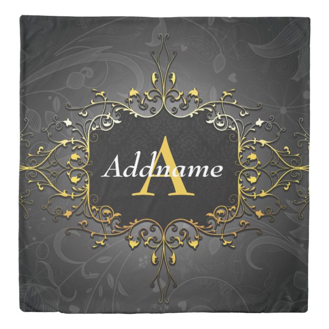 Add your name and initial duvet cover (Front)