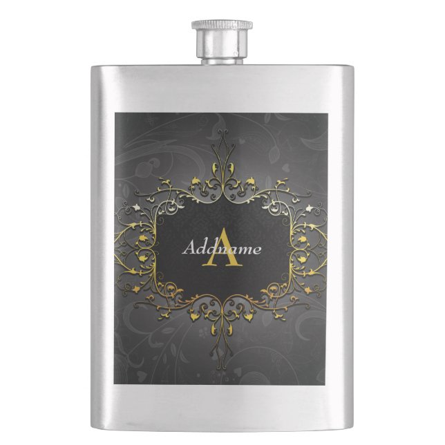 Add your name and initial flask (Front)