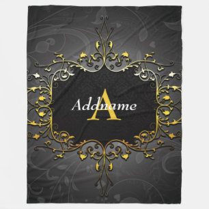 Add your name and initial fleece blanket