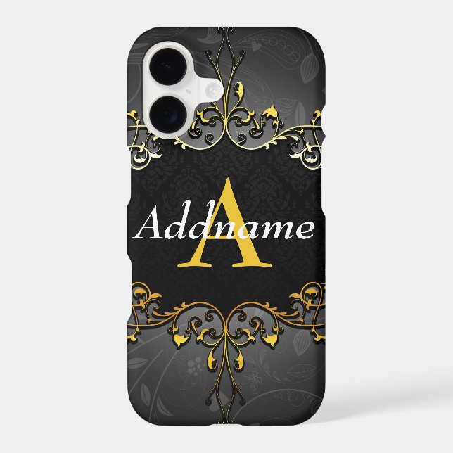 Add your name and initial iphone case (Back)