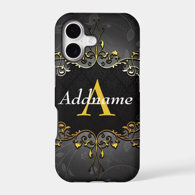 Add your name and initial iphone case (Back)