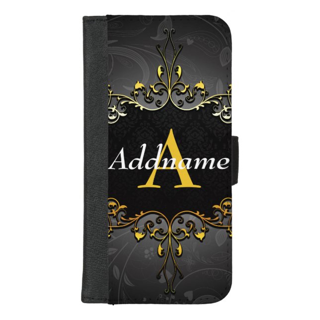 Add your name and initial iPhone wallet case (Front)
