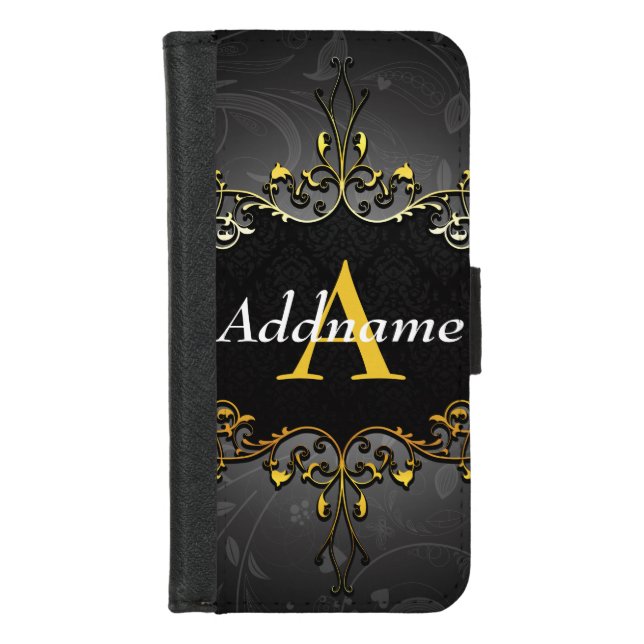 Add your name and initial iPhone wallet case (Front)