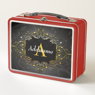 Add your name and initial metal lunch box
