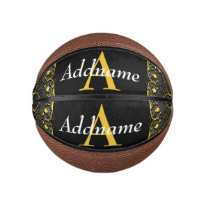 Add your name and initial mini basketball