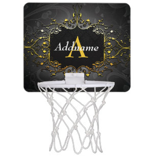 Add your name and initial mini basketball hoop