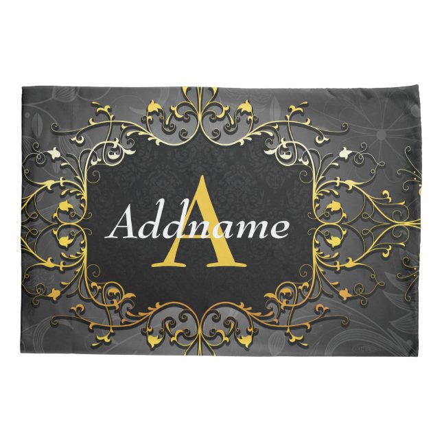 Add your name and initial pillow case (Back)