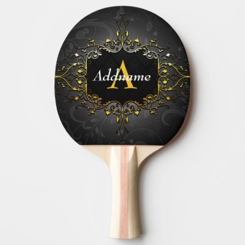 Add your name and initial ping pong paddle