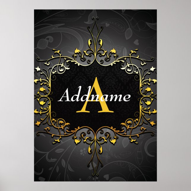 Add your name and initial poster (Front)