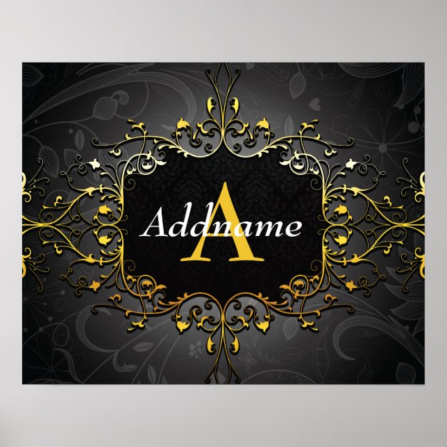 Add your name and initial poster (Front)