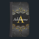 Add your name and initial galaxy s4 wallet case<br><div class="desc">Add your name and initial</div>