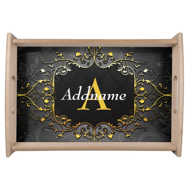 Add your name and initial serving tray (Front)