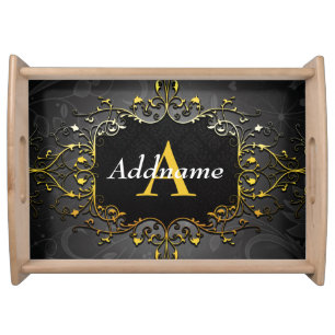 Add your name and initial serving tray