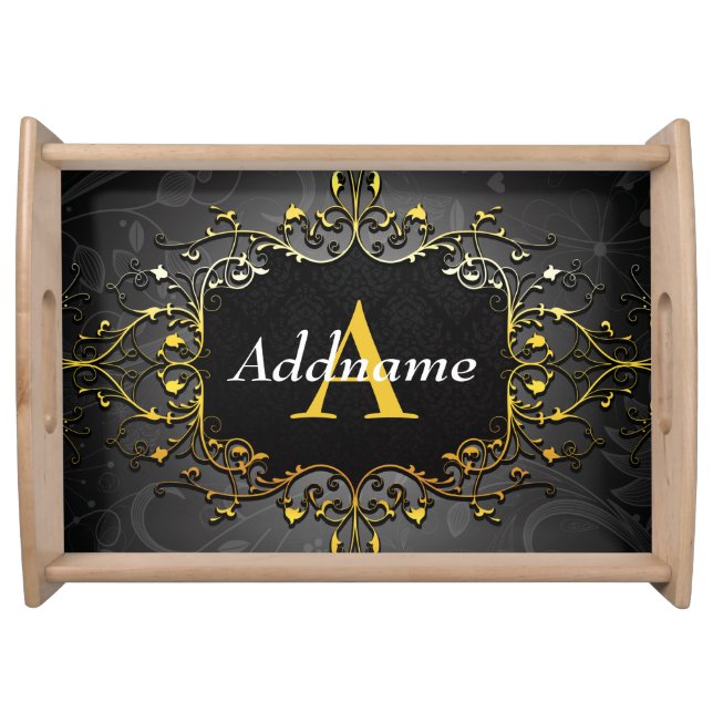 Add your name and initial serving tray (Front)
