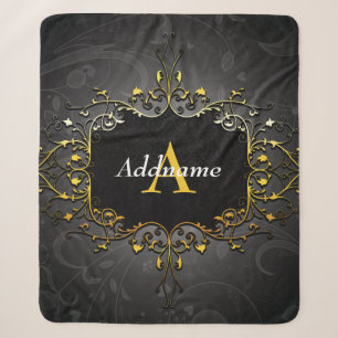 Add your name and initial sherpa blanket