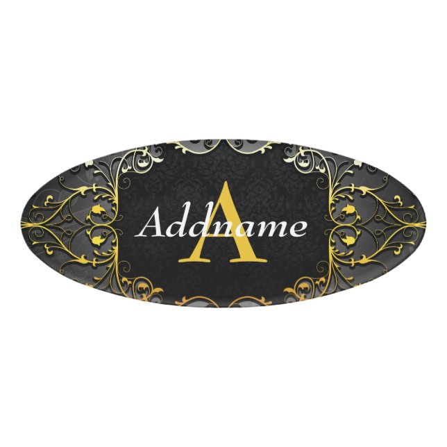 Add your name and initial tag (Front)