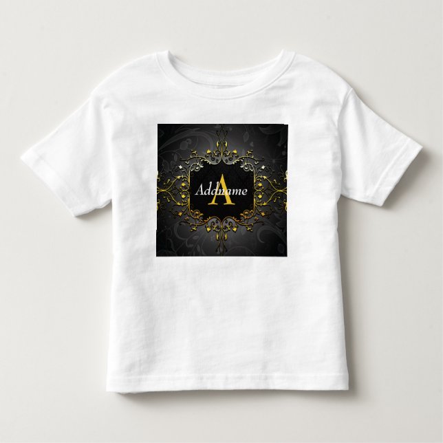 Add your name and initial toddler t-shirt (Front)