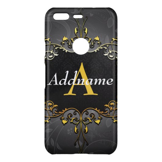 Add your name and initial uncommon google pixel case (Back)