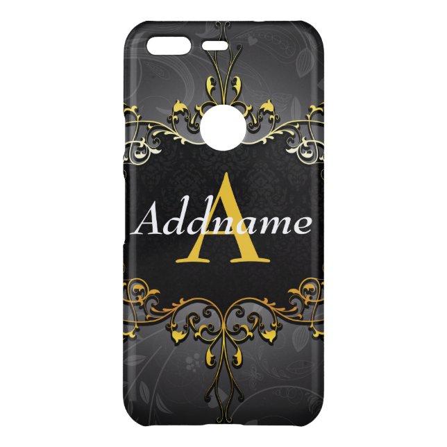 Add your name and initial uncommon google pixel case (Back)