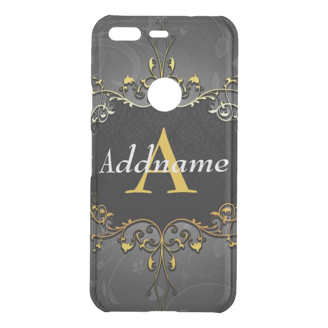 Add your name and initial uncommon google pixel case (Back)