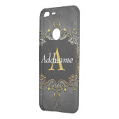 Add your name and initial uncommon google pixel XL case (Back/Left)