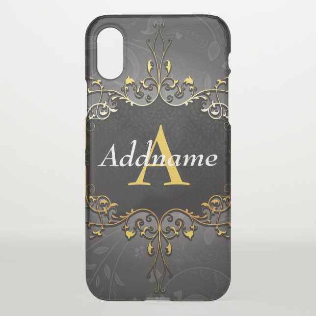 Add your name and initial uncommon iPhone case (Back)