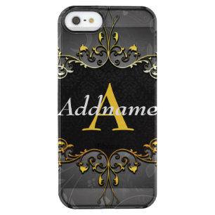 Add your name and initial clear iPhone SE/5/5s case