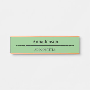 Add your name and job title to this Business Door Sign