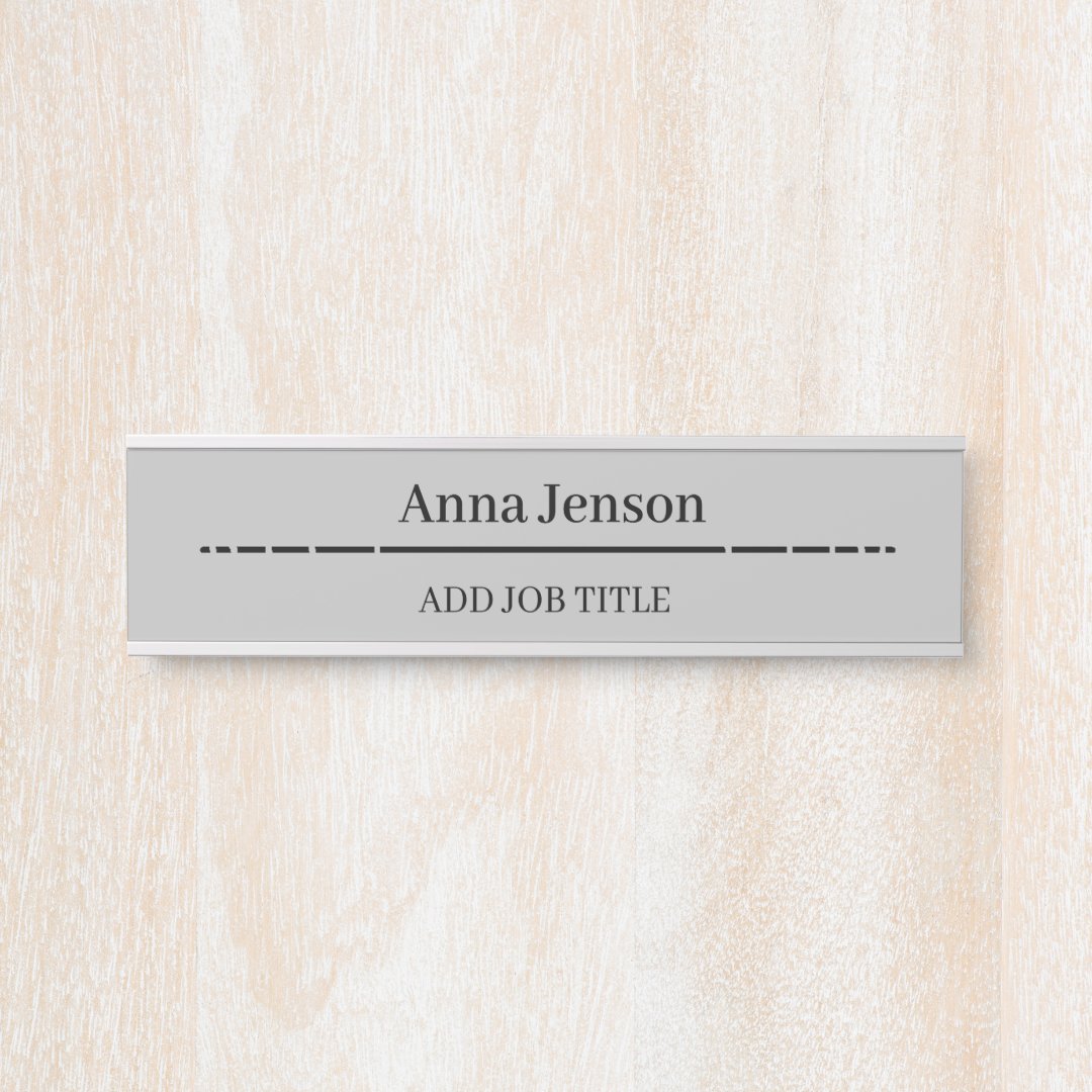 Add your name and job title to this Business Door Sign | Zazzle