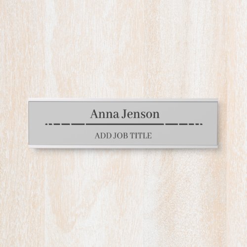Add your name and job title to this Business Door Sign